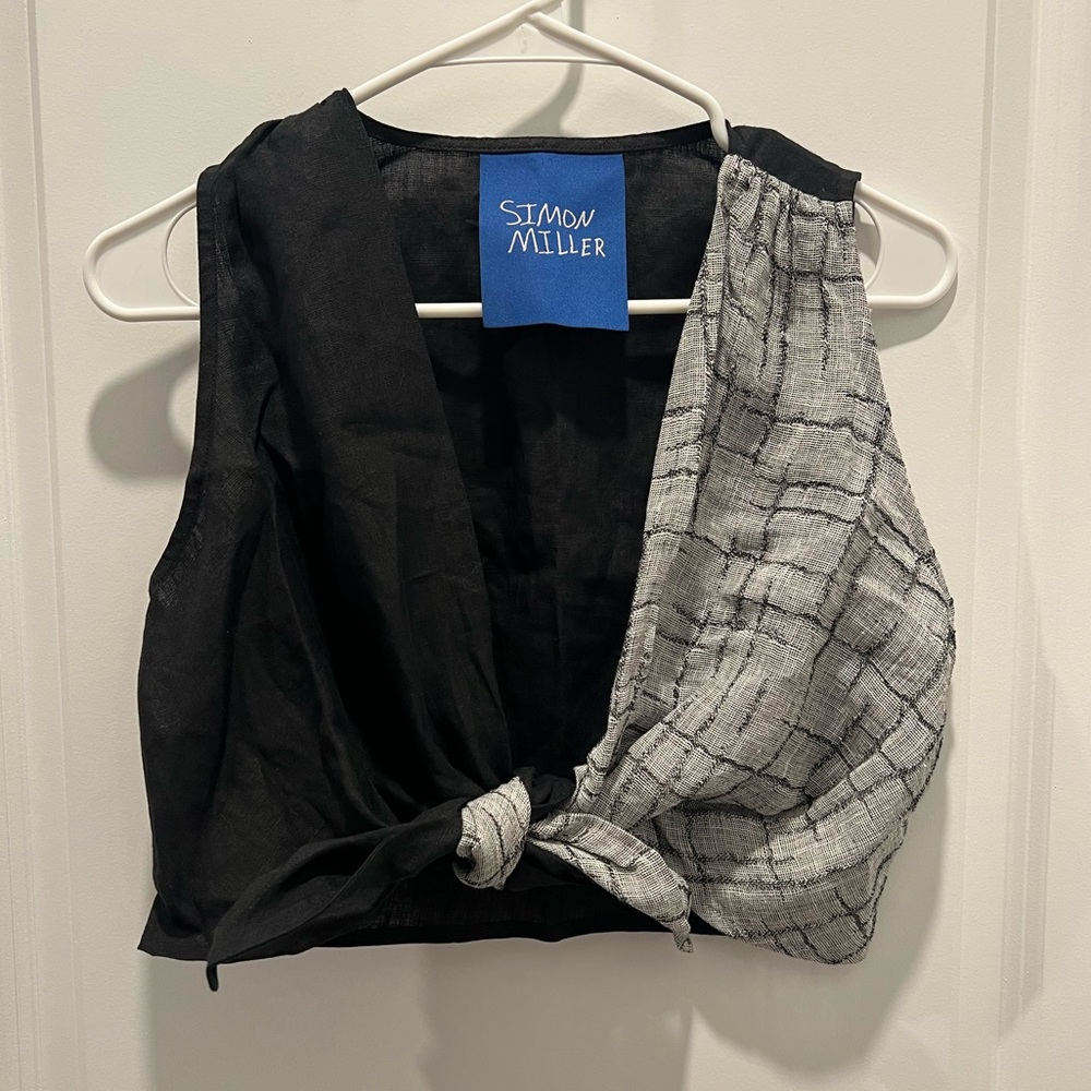 Simon Miller Tie Front Crop Top